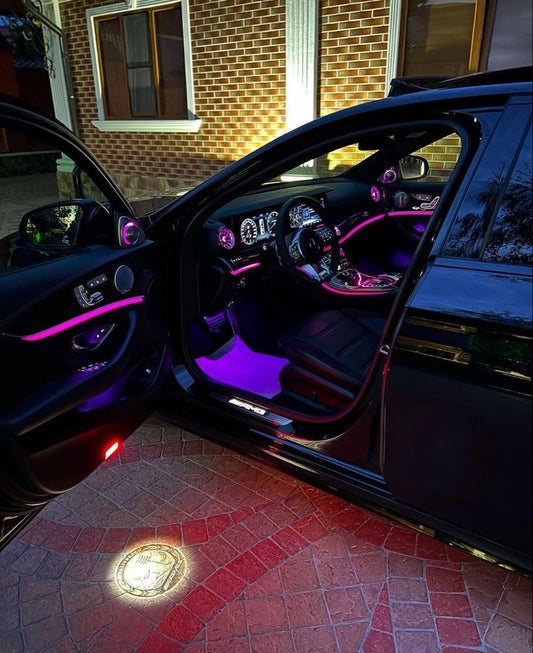 RGB LED Car Ambient Lights - 110cm , APP Control , Interior Decoration