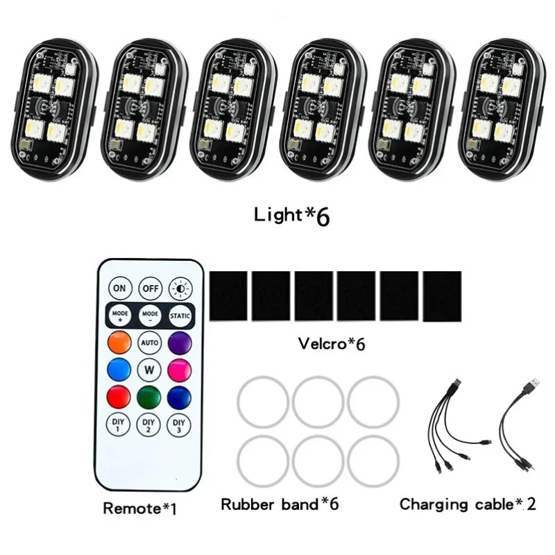 GlowStep RGB LED Car Lights
